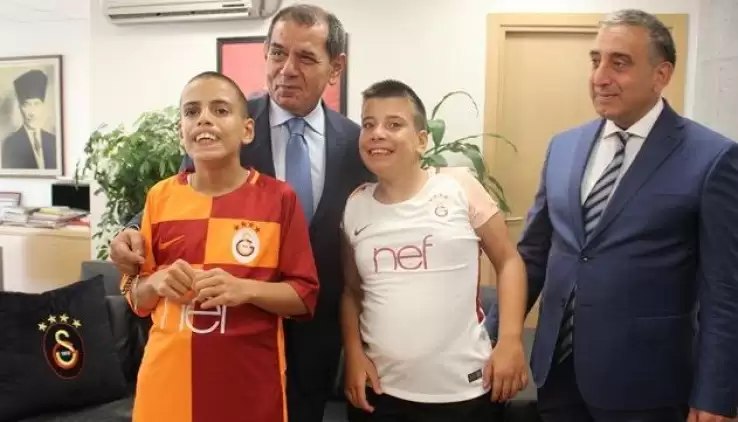 Galatasaray'ın özel misafirleri vardı! Bingül kardeşler...