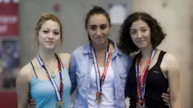 Sevda Geyik ve Ali Şen birinci