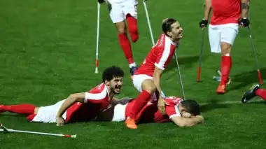  Gazze'de ampute futbol liginin ilk karşılaşması yapıldı
