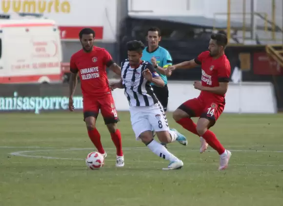 Manisa'da Ümraniyespor kazandı, zirveyi bırakmadı!