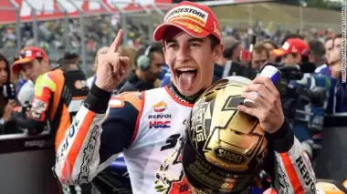Aragon'da zafer Marquez'in