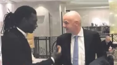 İnfantino İstanbul'da Gomis ile karşılaştı, Türkiye'yi ve Galatasaray'ı sordu