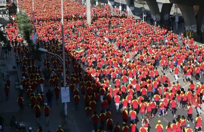 Büyük Etiyopya Koşusu yapıldı. Yaklaşık 44 bin kişi katıldı!