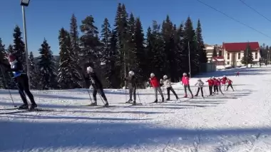 Kastamonu Akademi Spor Kulübü sporcuları kayak sezonunu açtı