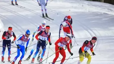 Erzurum'da düzenlenen kayaklı koşu yarışları sona erdi