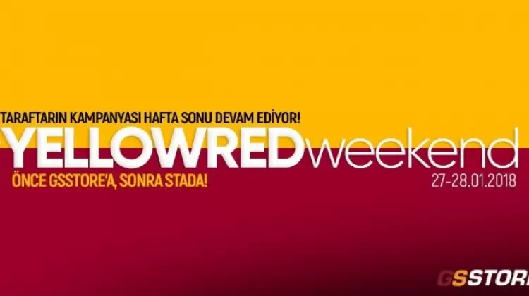 Galatasaray'dan yeni kampanya: 'YellowRedWeekend'