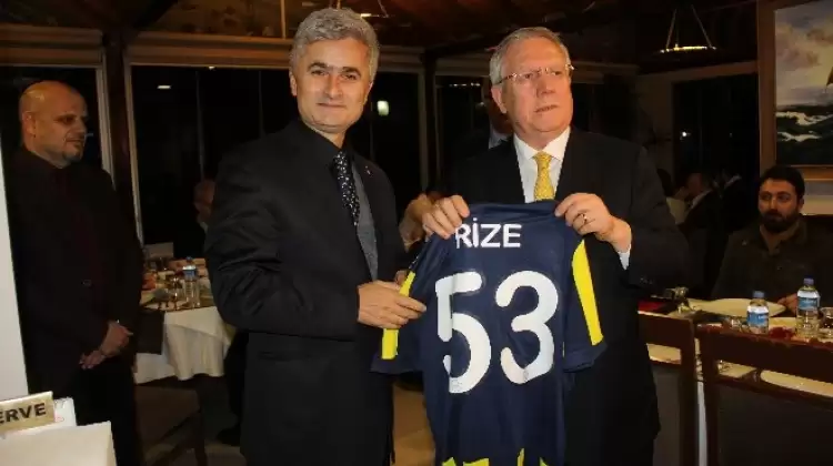 Aziz Yıldırım Rize'de: 'Rizeliler'in çoğu Fenerbahçeli'dir.'