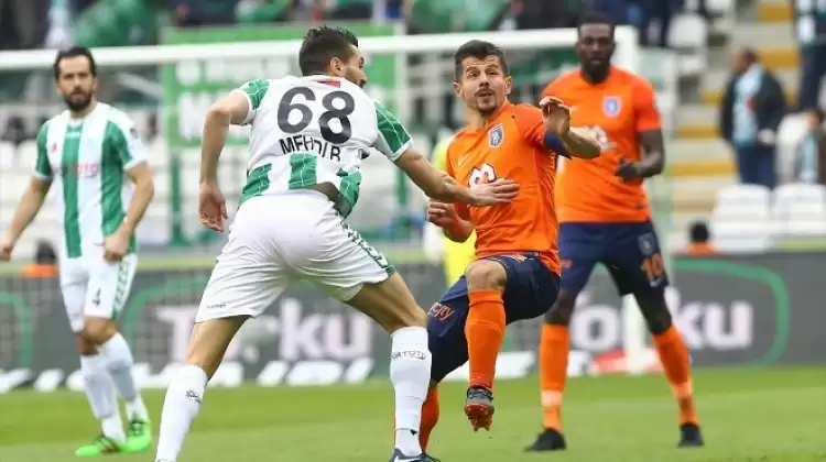 Başakşehir 3 puanla birlikte Emre'yi de kaybetti! Konyaspor son anlarda direği geçemedi...