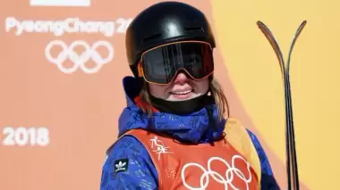 Kadınlar serbest stil slopestyle kayakta zafer İsviçreli sporcunun