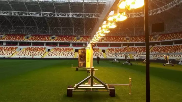 Malatya Stadı'nın çimlerine suni güneş yardımı!