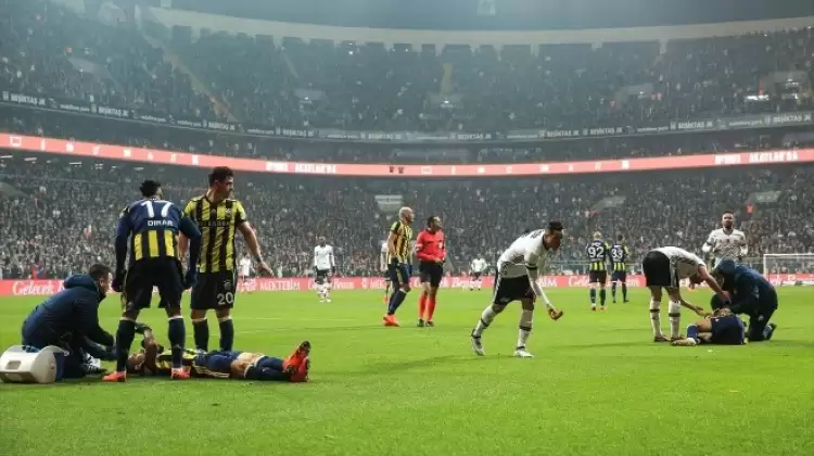 Mehmet Topal'ın kafası yarıldı! Beşiktaş - Fenerbahçe derbisinde gerginlik...