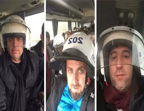Kelkit Belediye Hürriyetspor - Artvin Hopaspor maçında futbolcular canını zor kurtardı!