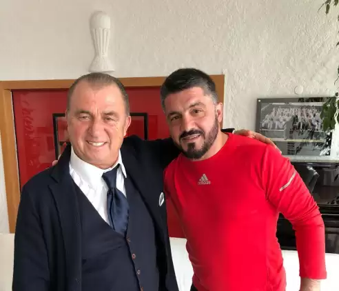 Fatih Terim, Milan Teknik Direktörü Gattuso ile buluştu