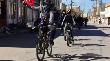 Şehitleri Anma ve Zeytin Dalı Harekatı'na Destek Bisiklet Sürüşü