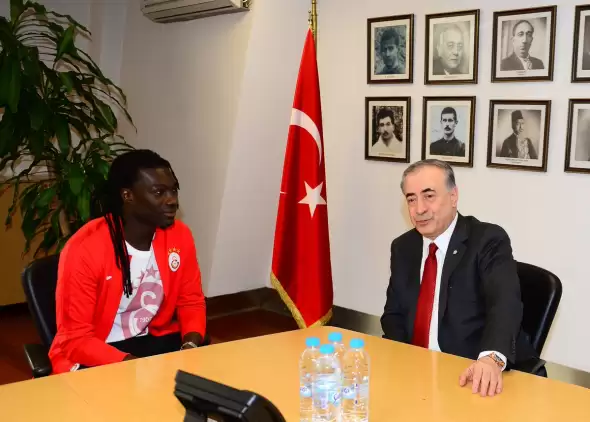 Gomis ile Mustafa Cengiz bir araya geldi! Şampiyonluk mesajı...