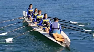 Kürek yarışlarına yoğun ilgi! 300 sporcu katıldı!