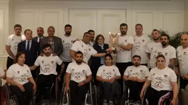 Avrupa şampiyonlarından Fatma Şahin’e ziyaret