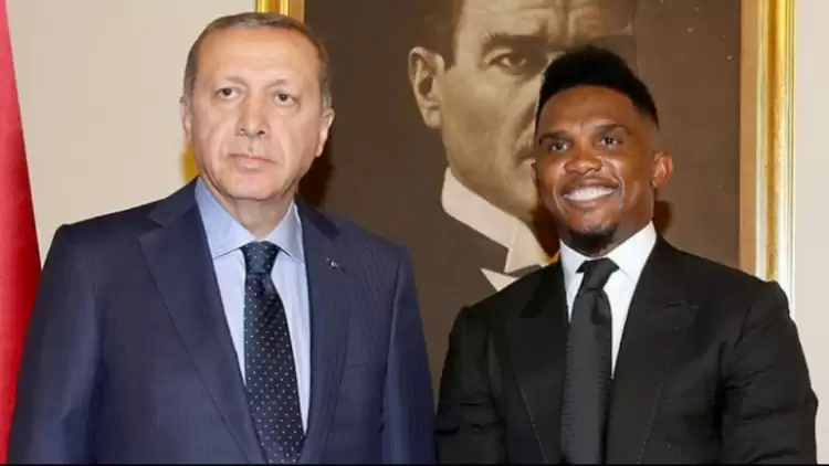 Eto'o'nun Cumhurbaşkanı Erdoğan için "Ona hayranım" demesi Fransızları şoke etti!