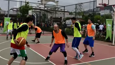 Bursa'da sokak basketbolu heyecanı