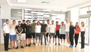 Tarsus İdman Yurdu'nda futbolcular sağlık kontrolünden geçti.