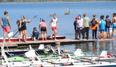 Sapanca Gölü'nde kürek şöleni