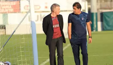 Ahmet Ağaoğlu, Trabzonspor antrenmanını takip etti!