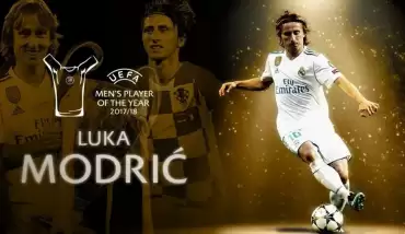 Luka Modric, UEFA Şampiyonlar Ligi'nde 2017-18 sezonunun en iyi oyuncusu seçildi!