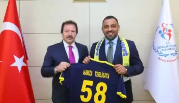 Hidayet Türkoğlu ve Mehmet Yiğiner, Hamza Yerlikaya'yı ziyaret etti