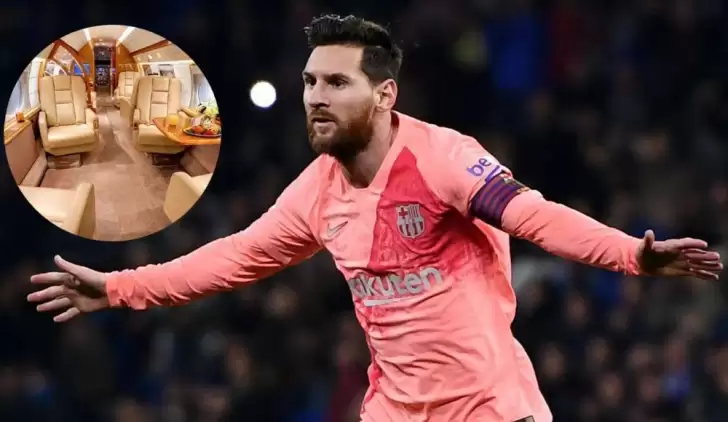 Lionel Messi'ye milyon dolarlık uçak!