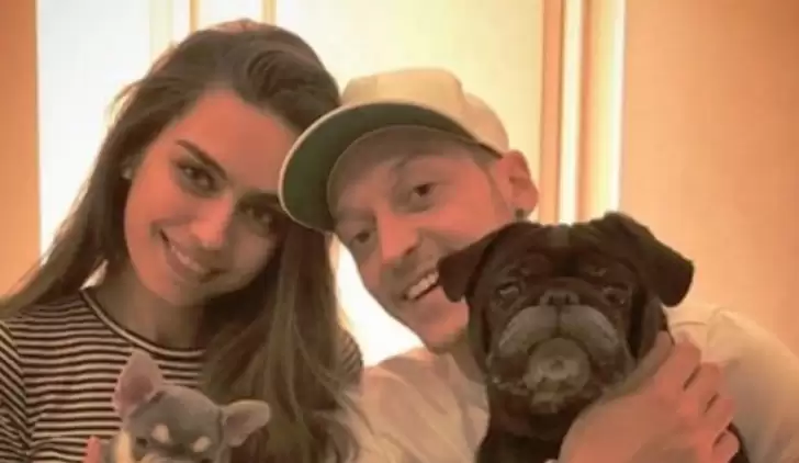 Mesut Özil ile Amine Gülşe'ye çiftlikten pitbull