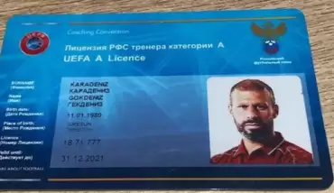 Gökdeniz Karadeniz teknik direktör lisansını aldı