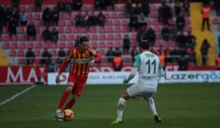 Kayserispor ile Bursaspor yenişemedi: 1-1