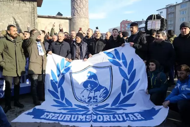 Erzurumspor taraftarından TFF ve MHK tepkisi