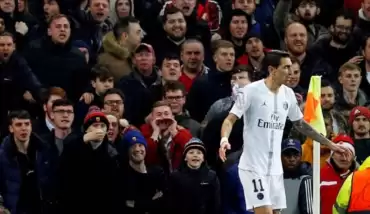 Di Maria'dan tribünlere skandal hareket