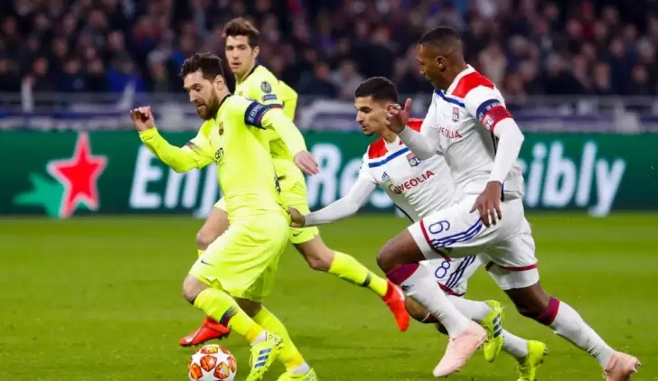 Fransa'da gol sesi çıkmadı! Lyon 0-0 Barcelona