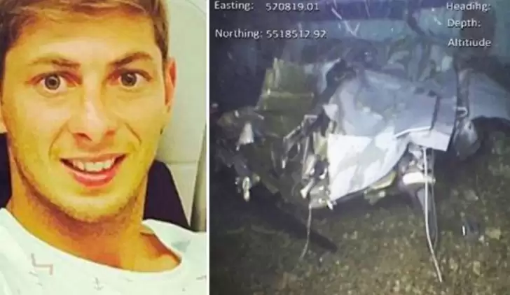 Emiliano Sala'yı taşıyan uçağın enkazından yeni fotoğraflar yayınlandı