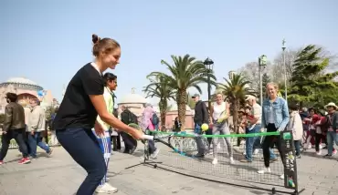 Tenisçilerin İstanbul keyfi